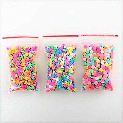 Miniatyr Deco Strössel Konfetti - Slime Dekorationer